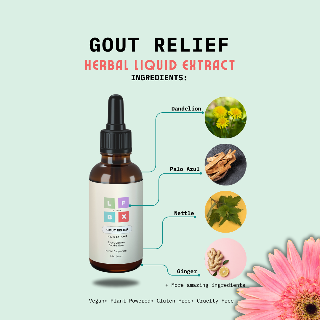 LFBX Gout Relief: Herbal Liquid Extract