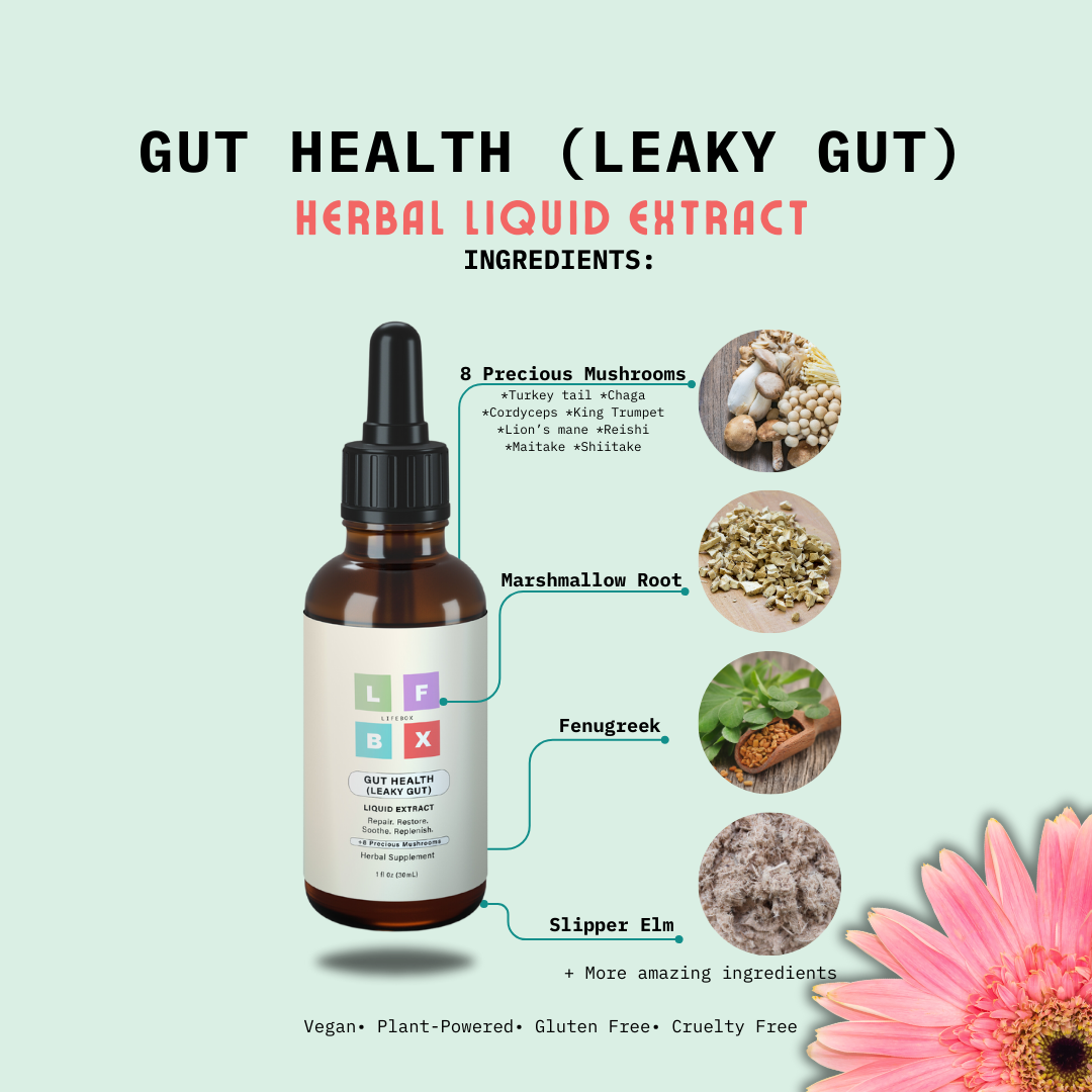 LFBX Gut Health | Leaky Gut Support Liquid Extract: Heal Your Gut, Restore Your Health