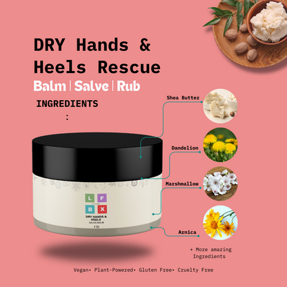 LFBX Hand & Heel Balm: Soothing Salve for Dry Hands and Feet